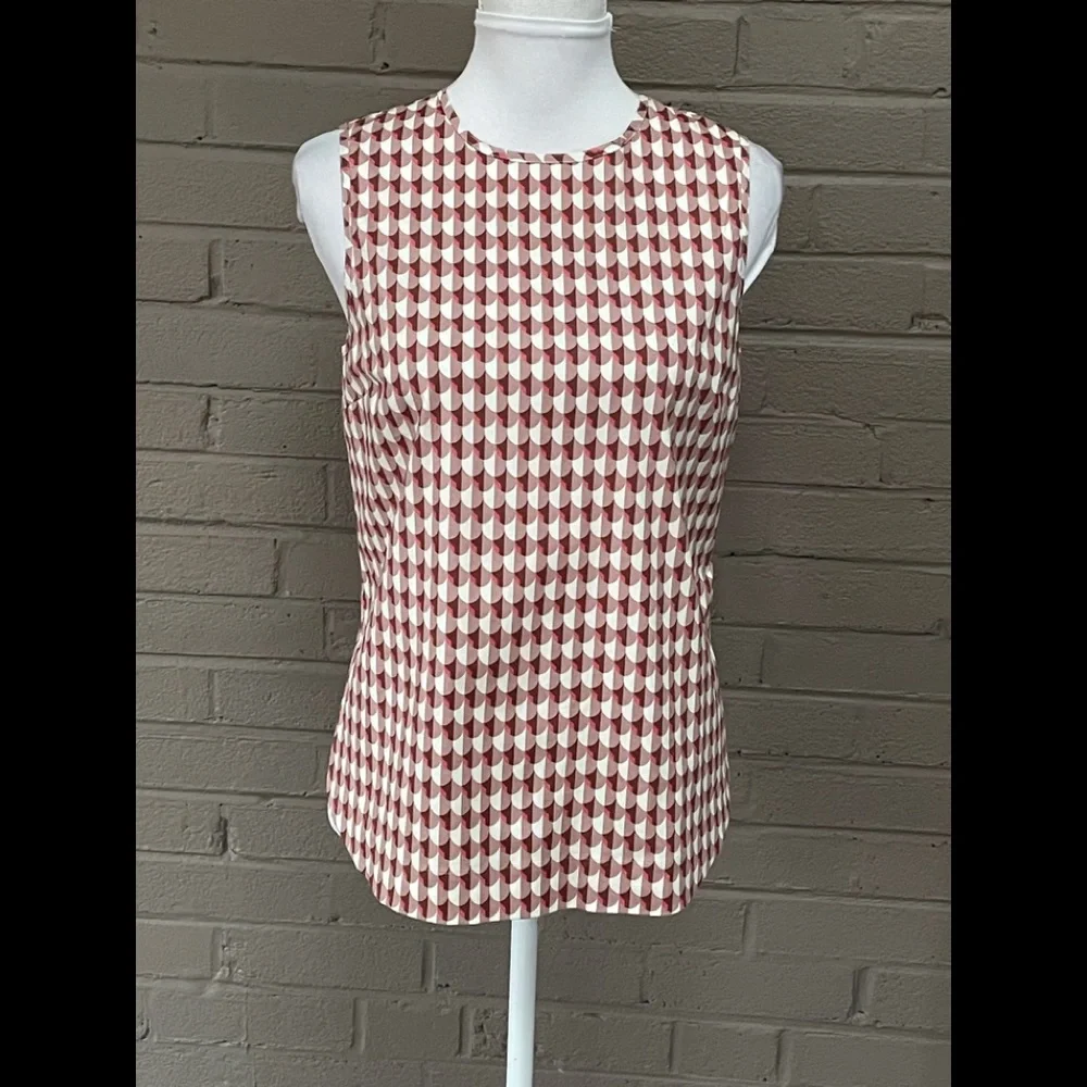 J, Crew NWT Modern Print Sleeveless Top 0